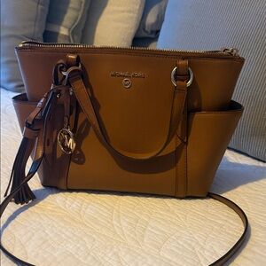 Michael Kors Tan Leather Shoulder Bag
